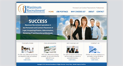 Desktop Screenshot of maximumrecruitment.ca